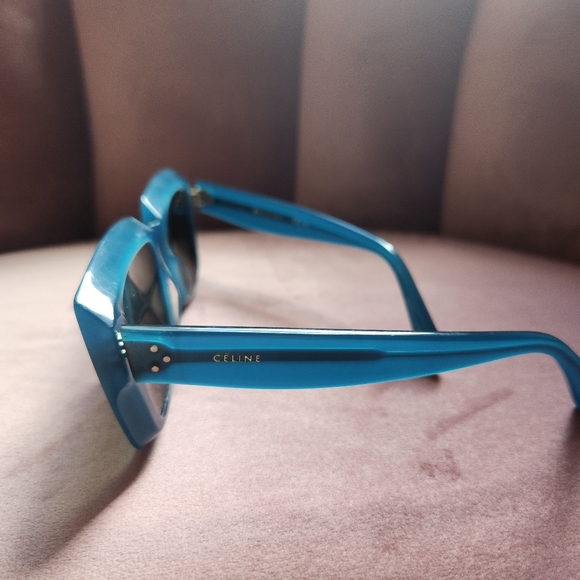 Celine sunglasses Square Acetate Blue - Picture 4 of 7